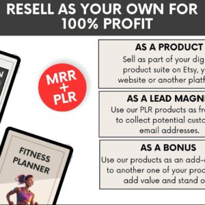 Done-For-You Health and Fitness Bundle with PLR Ebooks, Planners, and Guides
