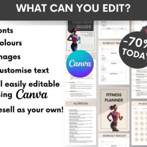 Done-For-You Health and Fitness Bundle with PLR Ebooks, Planners, and Guides